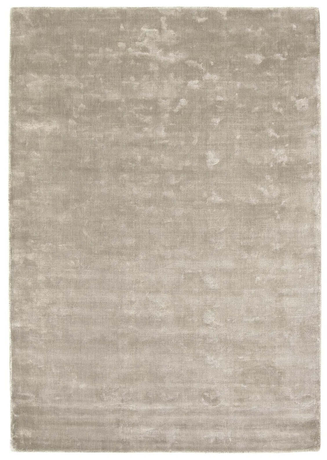 Karma Grey Solid Luxury Viscose Rug The Rugs