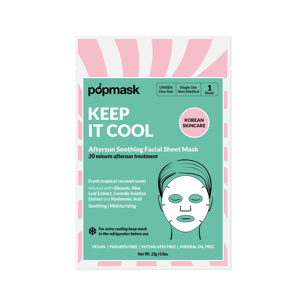 Keep It Cool Aftersun Face Mask Popmask London