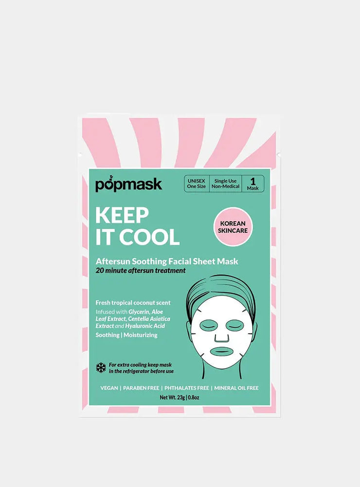 Keep It Cool Aftersun Face Mask Popmask London