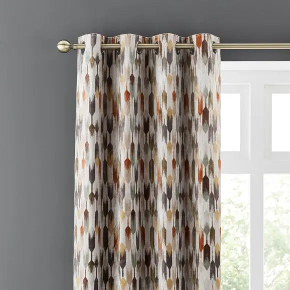 Kelso Cut Velvet Eyelet Curtains Dunelm