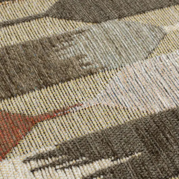 Kelso Geometric Chenille Rug Dunelm