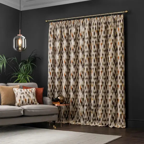 Kelso Pencil Pleat Velvet Curtains Dunelm