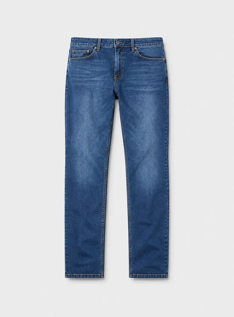 Kelvyn Relaxed Fit Jeans Mid Wash Duck and Cover