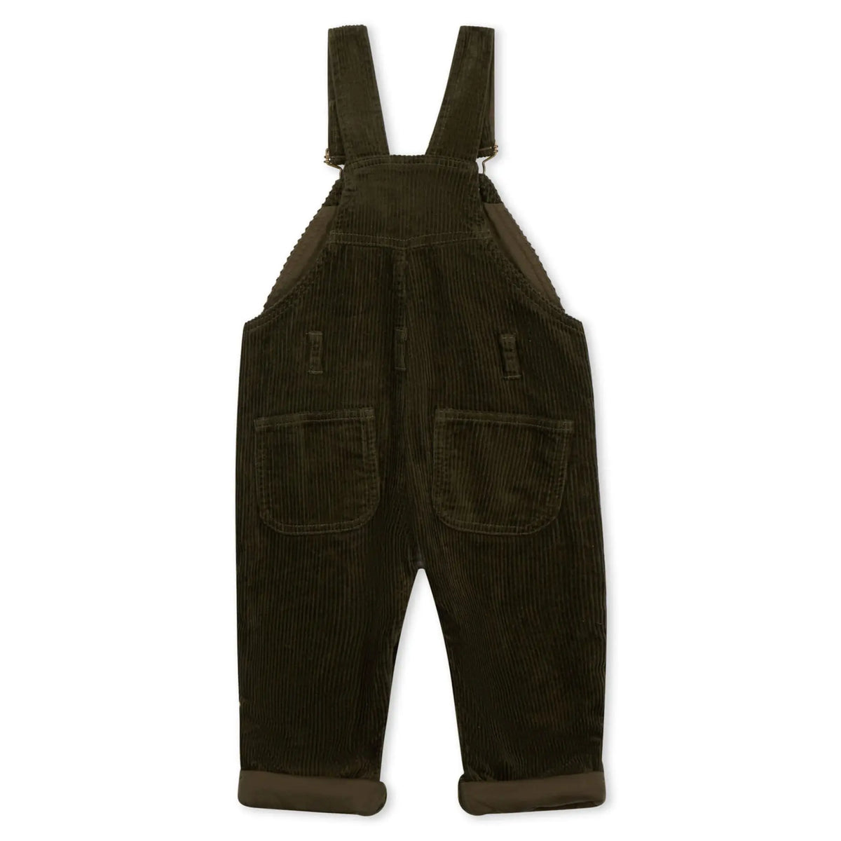Khaki Chunky Cord Dungarees Dotty Dungarees