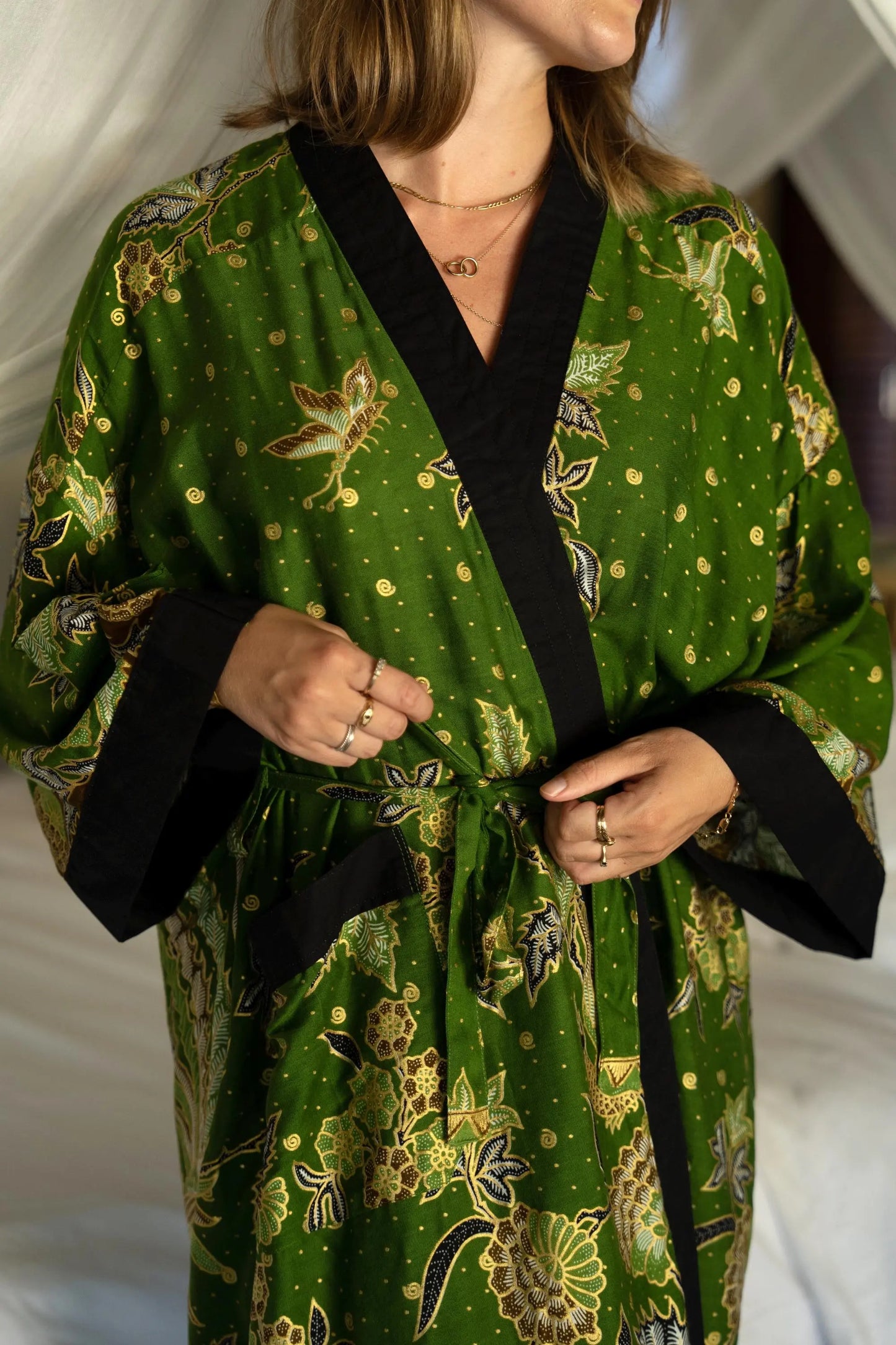Khaki Kimono Robe SUKARA