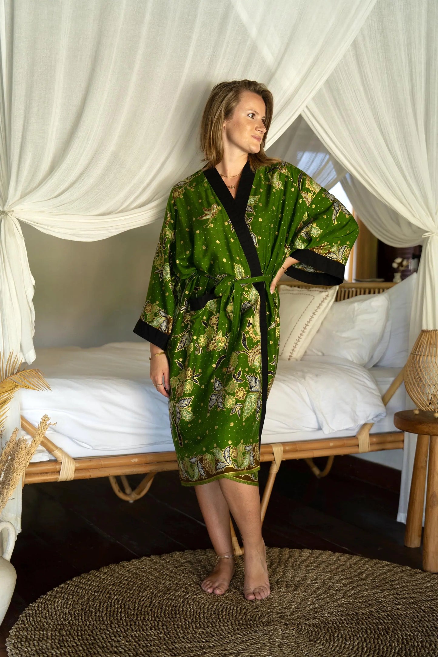 Khaki Kimono Robe SUKARA