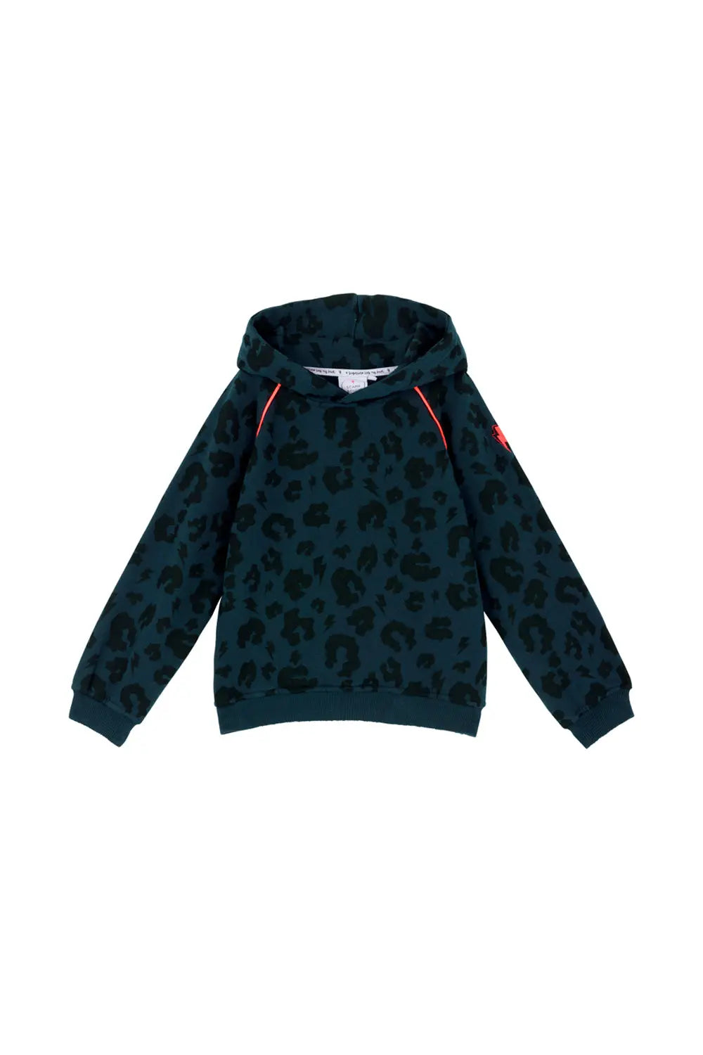 Kids Navy Leopard Hoodie Scamp & Dude