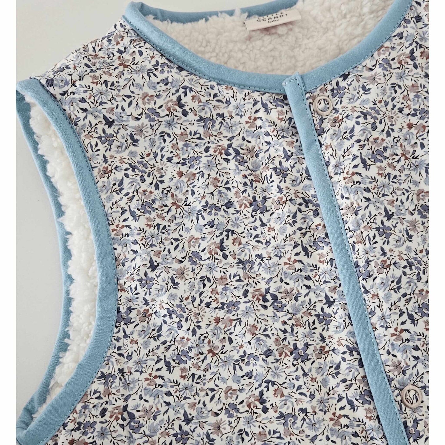 Kids Stylish Vest - Poppy Leafy Little Scandi baby
