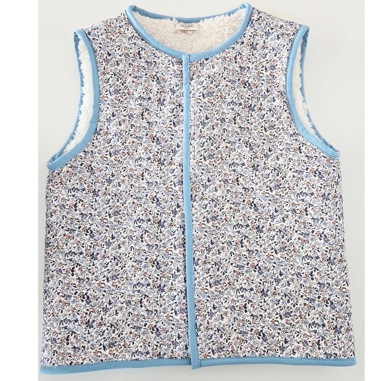 Kids Stylish Vest - Poppy Leafy Little Scandi baby