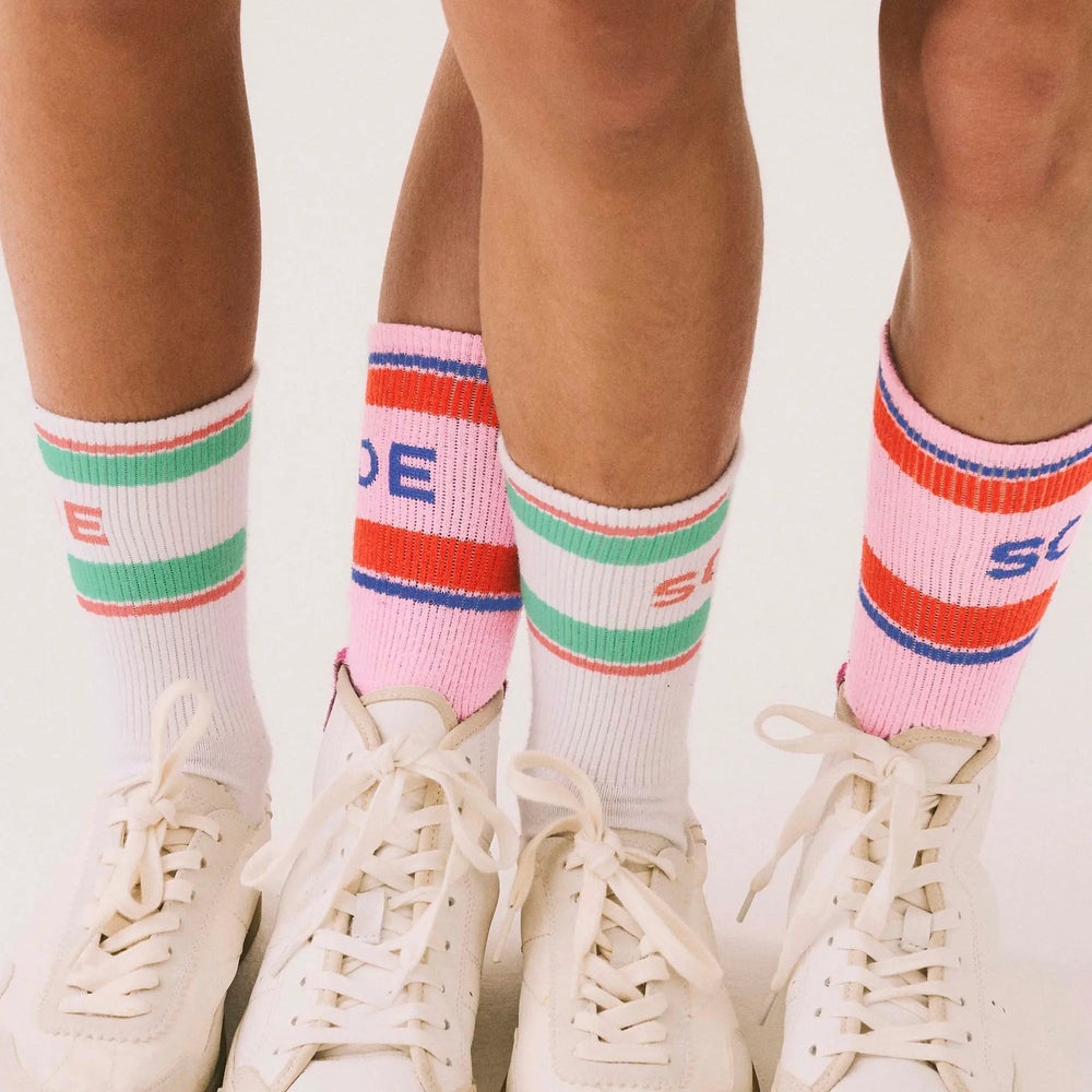 Kids White Sport Socks Scamp & Dude