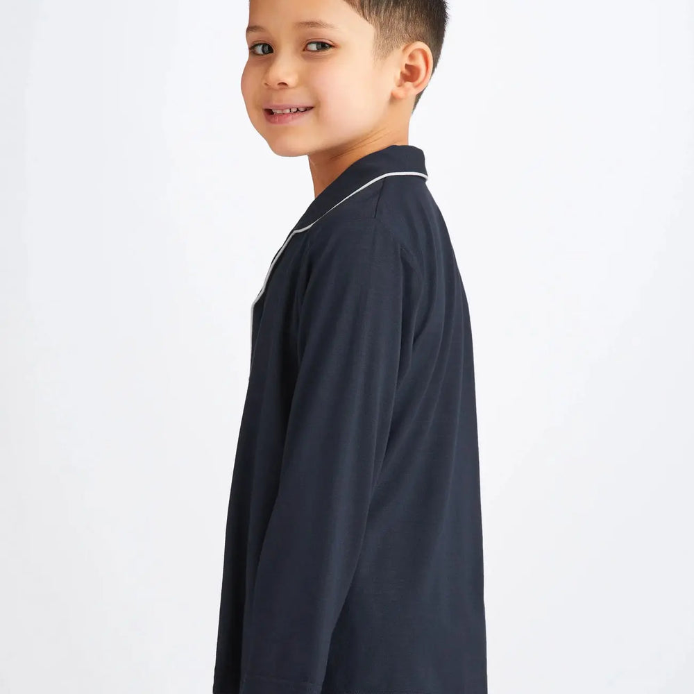 Kids' Pyjamas Basel Micro Modal Stretch Navy Derek Rose