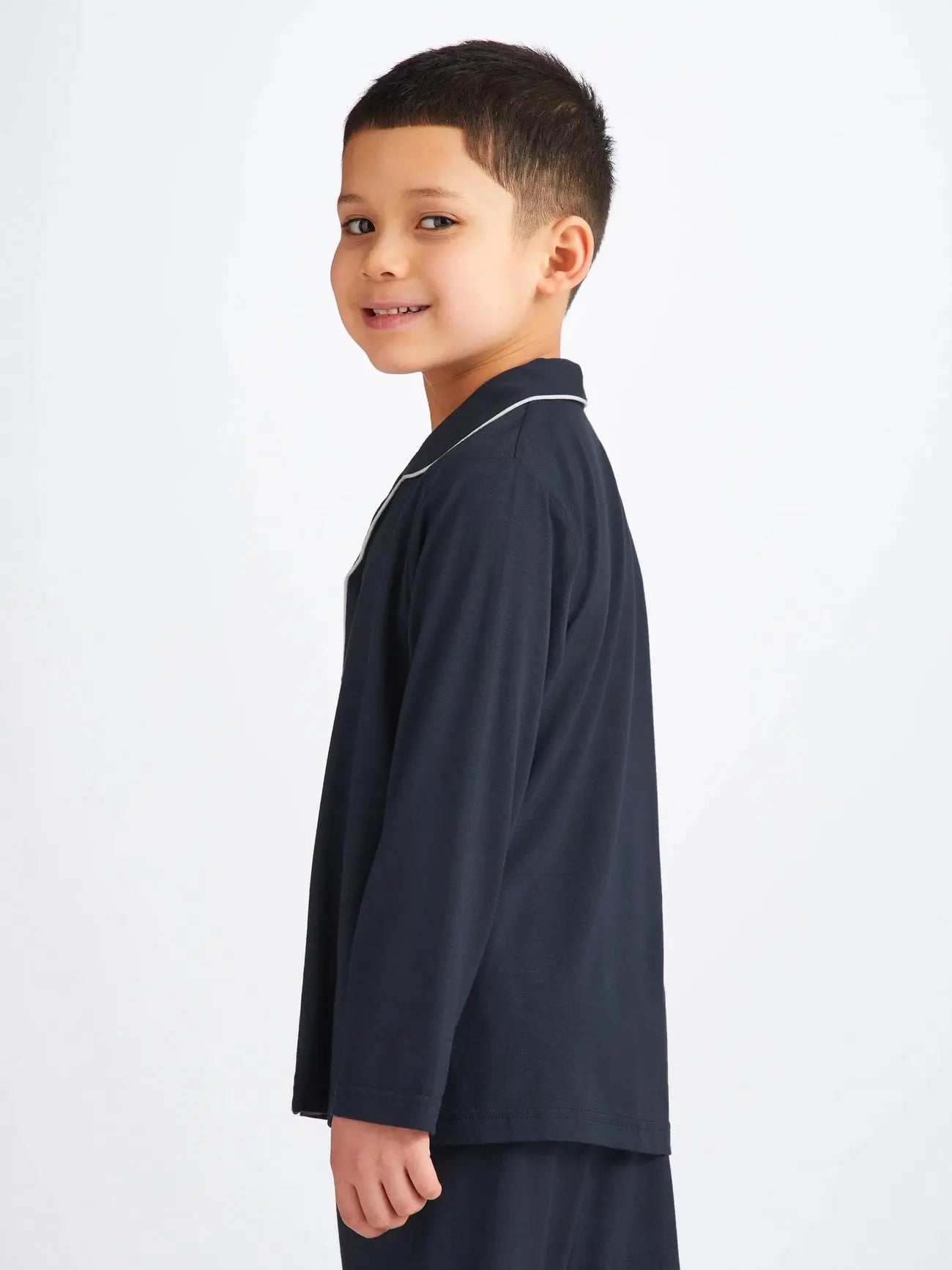 Kids' Pyjamas Basel Micro Modal Stretch Navy Derek Rose