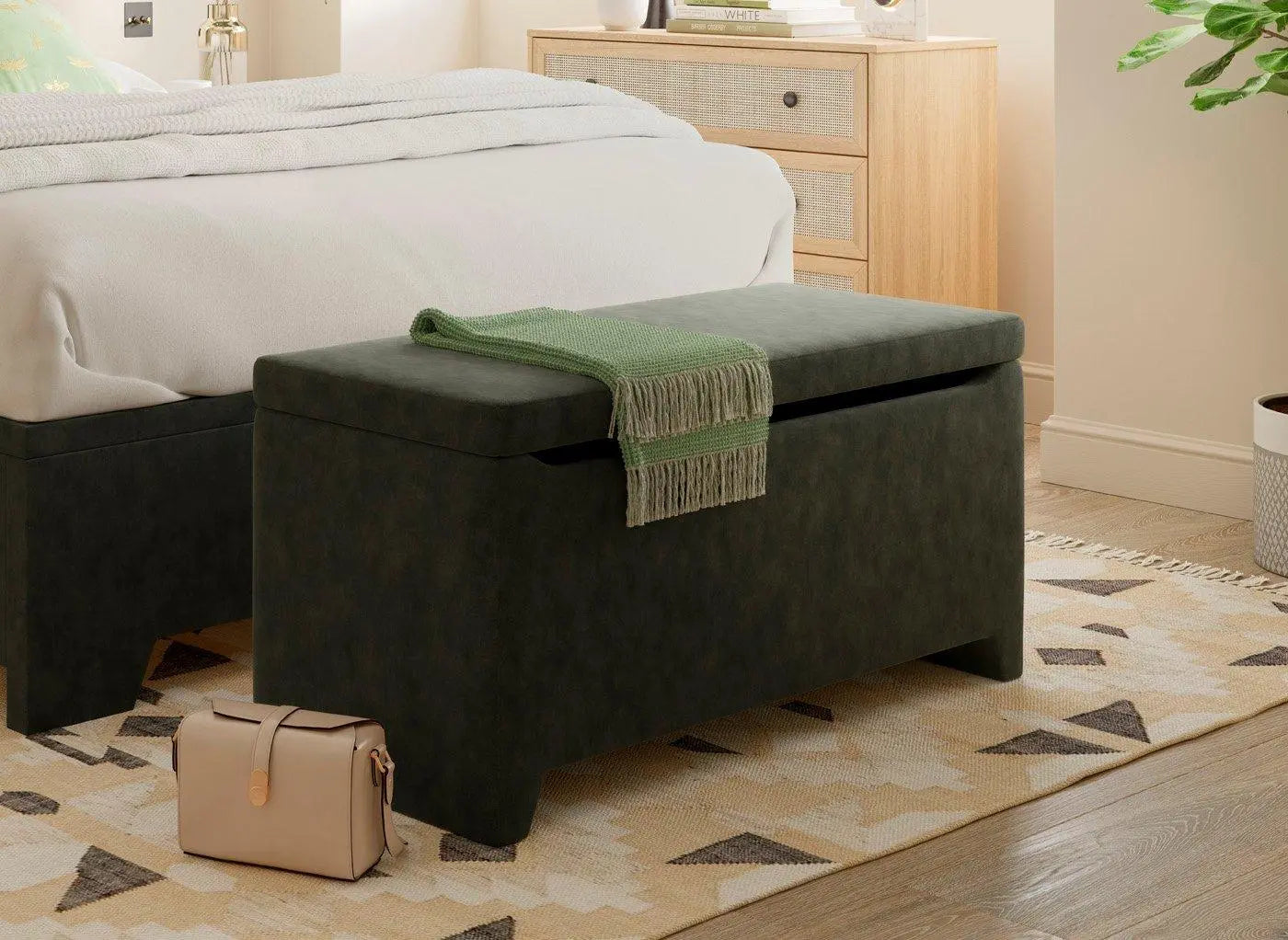 Kimberley Blanket Box - Green Dreams