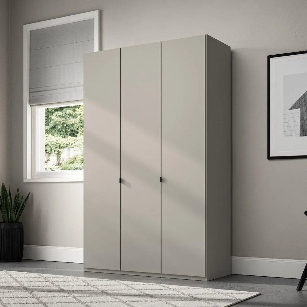 Kirkpatrick Wooden 3-Door Wardrobe - Beige Dreams
