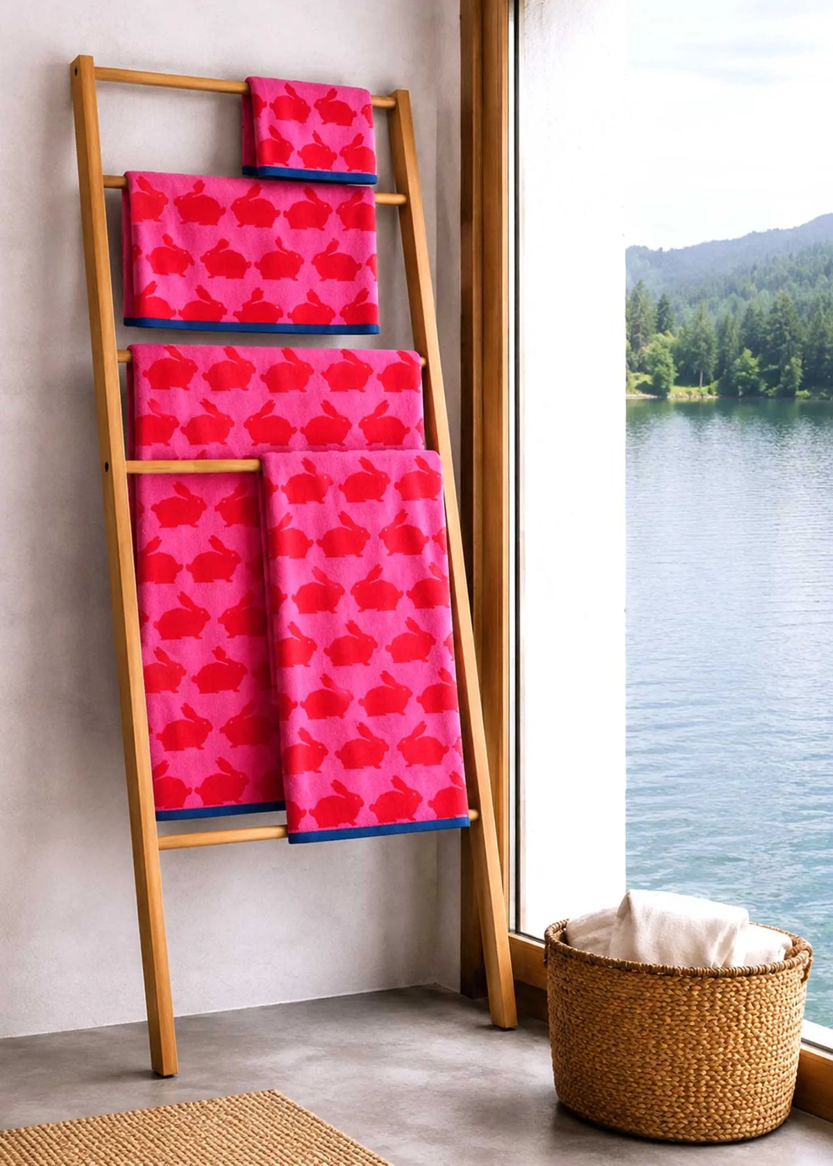 Kissing Rabbits Organic Cotton Towels Anorak