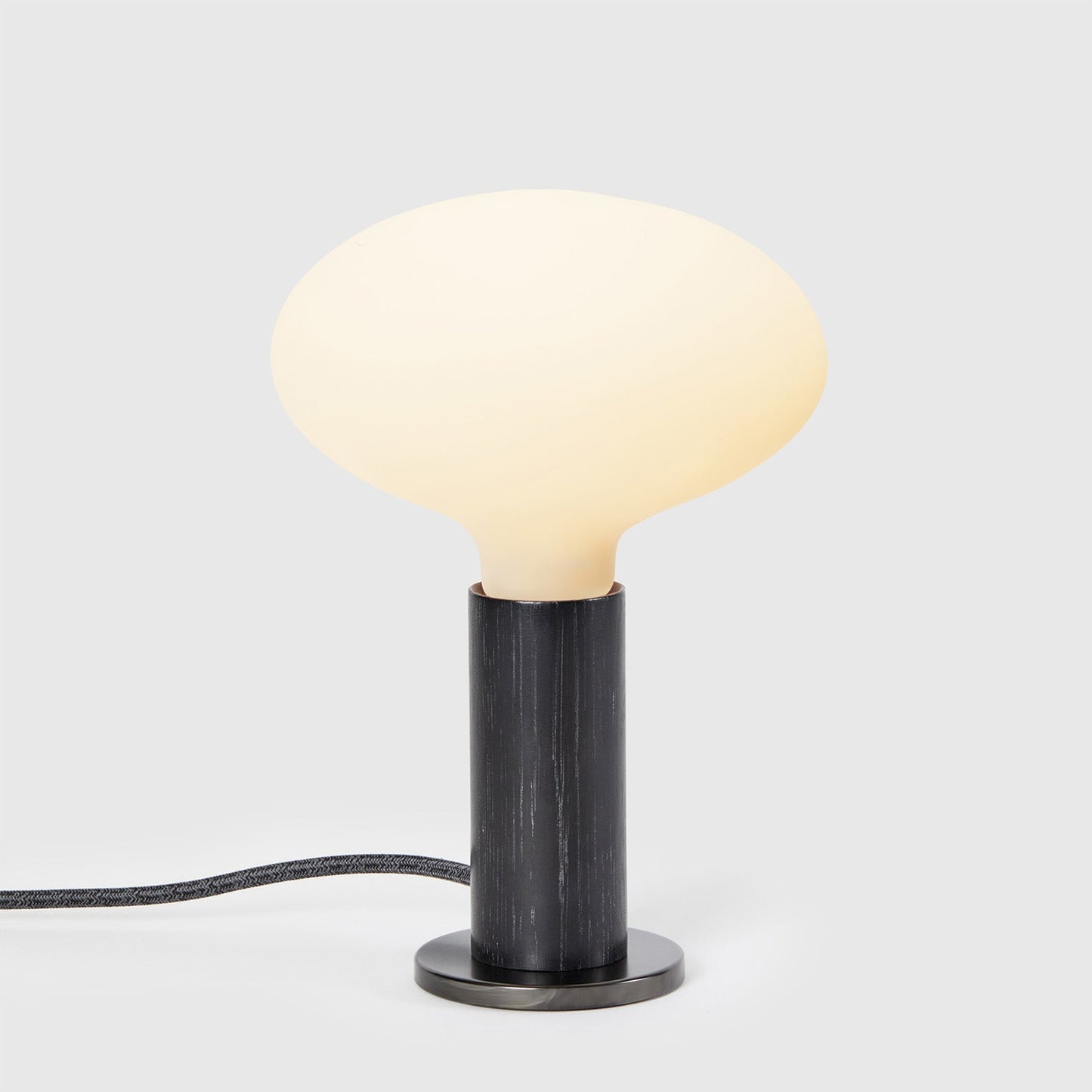 Knuckle Table Lamp in Blackened Oak + Oval Tala