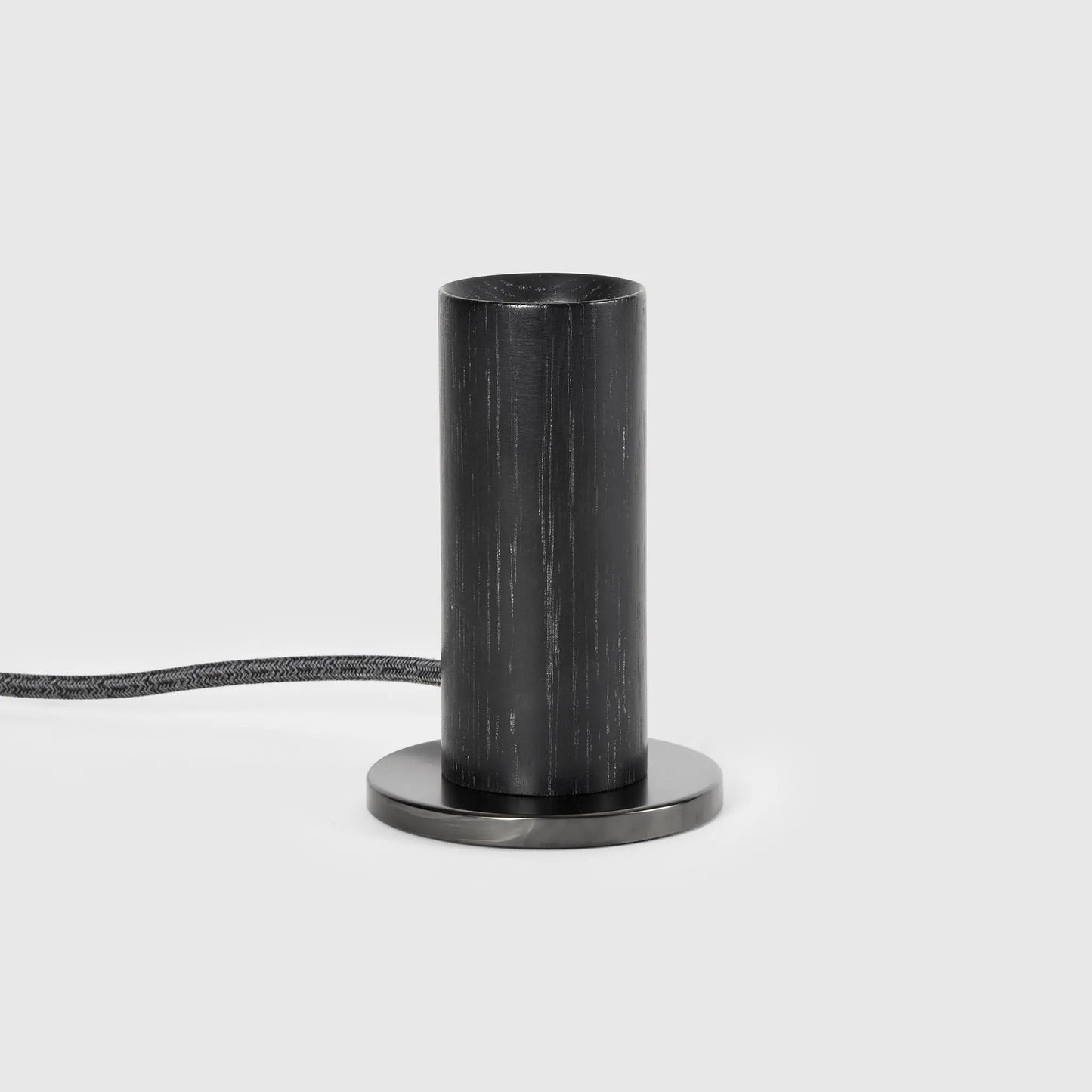 Knuckle Table Lamp in Blackened Oak + Oval Tala