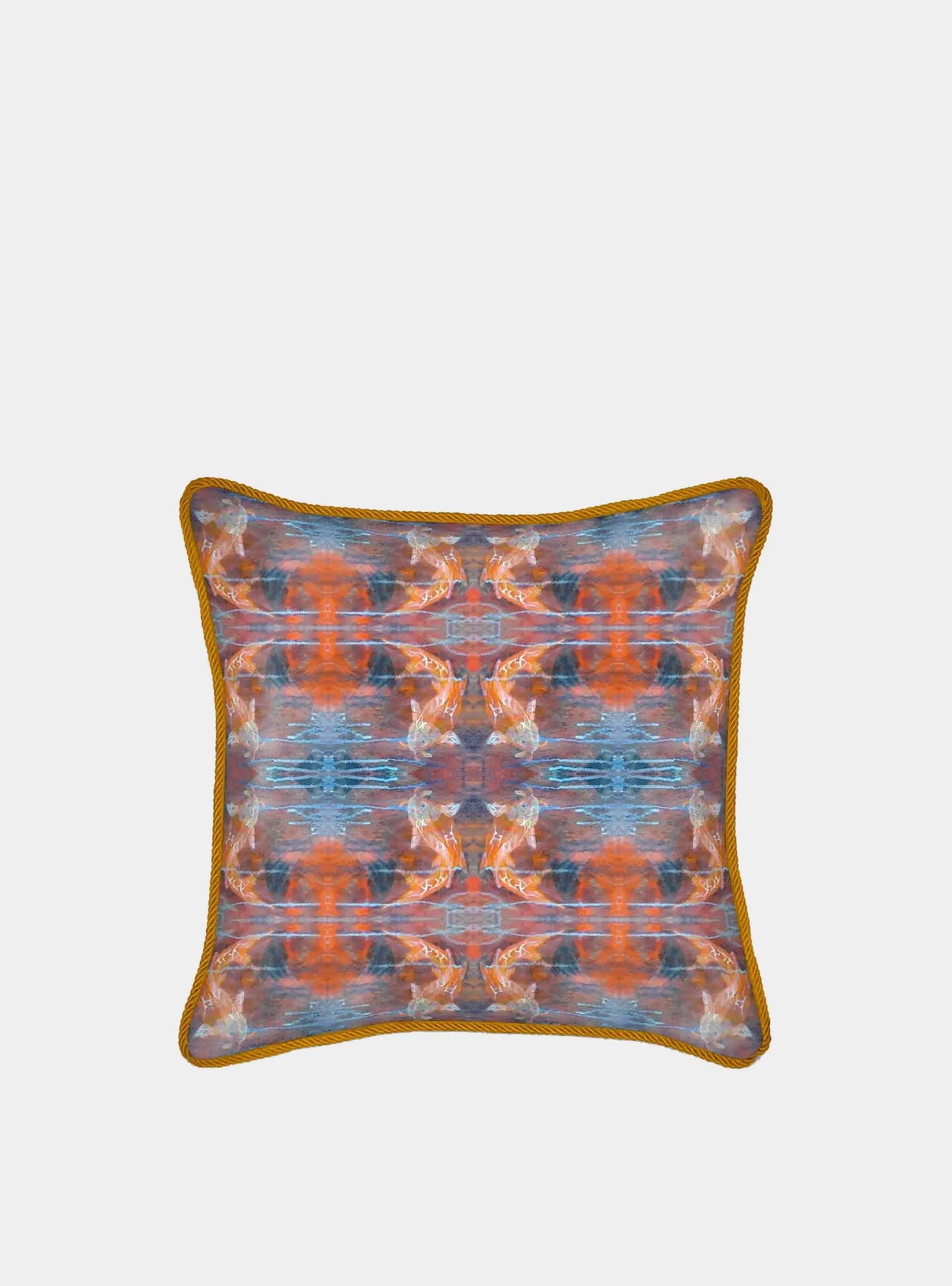 Koi Fish Pattern Silk Cushion Long Studio Design