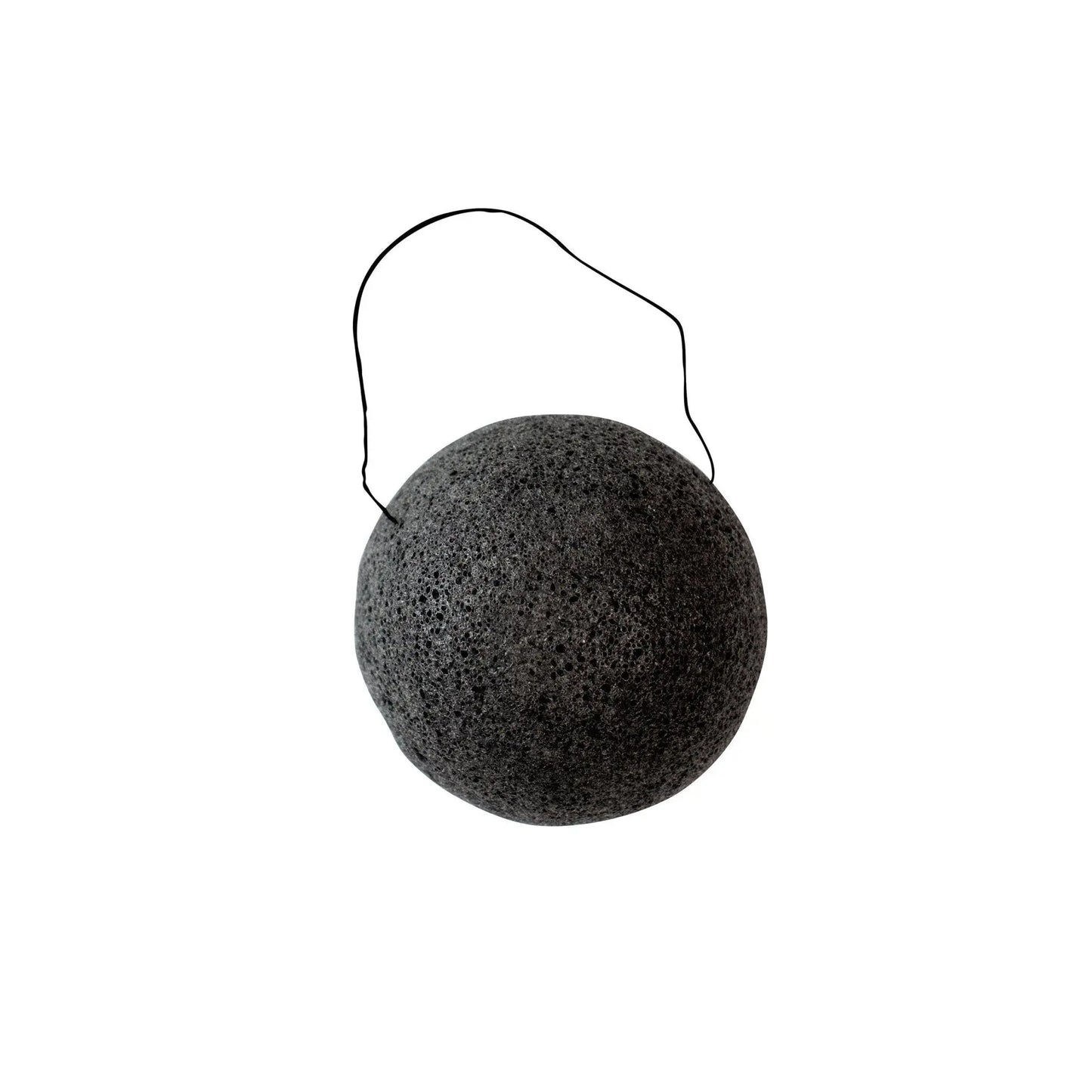 Konjac Sponge Charcoal - Natural Exfoliating Sponge for Facial Deep Cleansing Eco Bath London