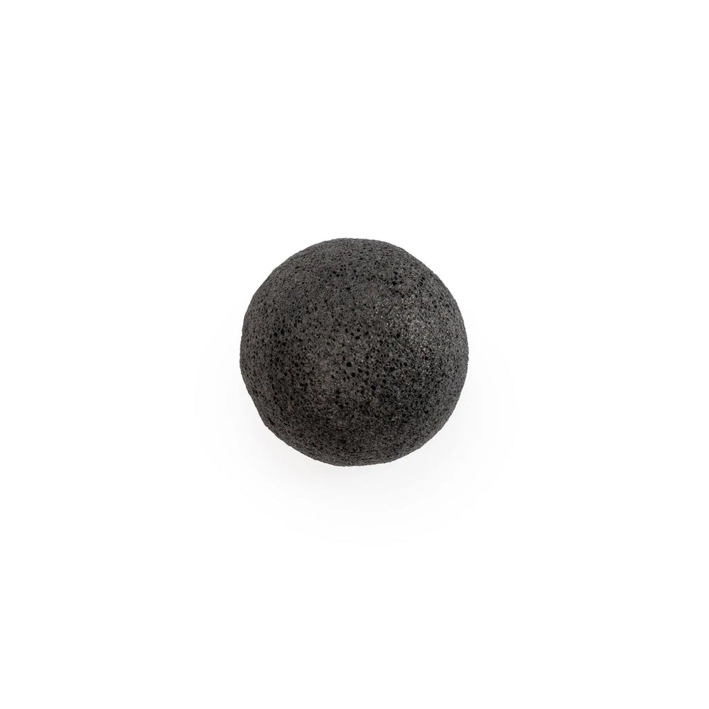 Konjac Sponge Charcoal - Natural Exfoliating Sponge for Facial Deep Cleansing Eco Bath London