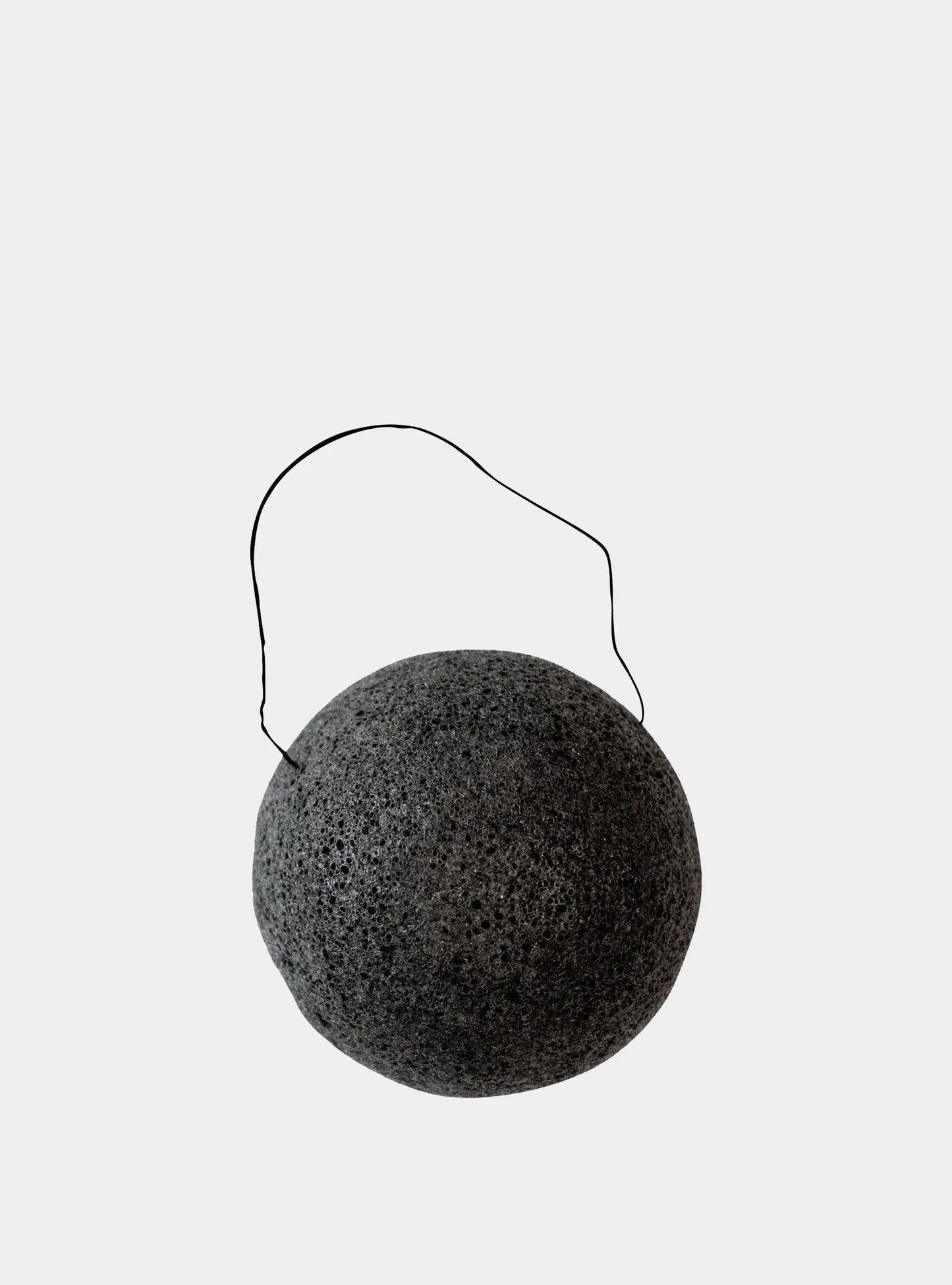 Konjac Sponge Charcoal - Natural Exfoliating Sponge for Facial Deep Cleansing Eco Bath London