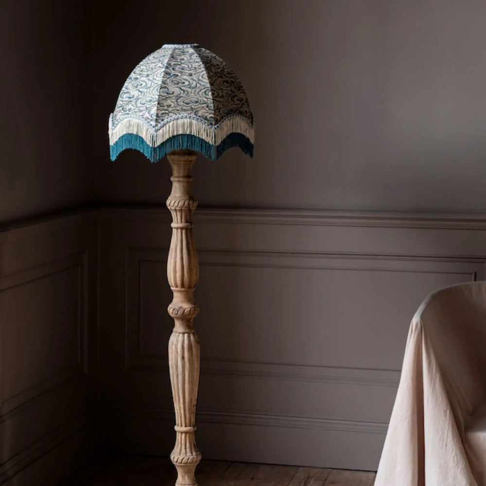 Kumo Clouds Fringed Lampshade Print Sisters