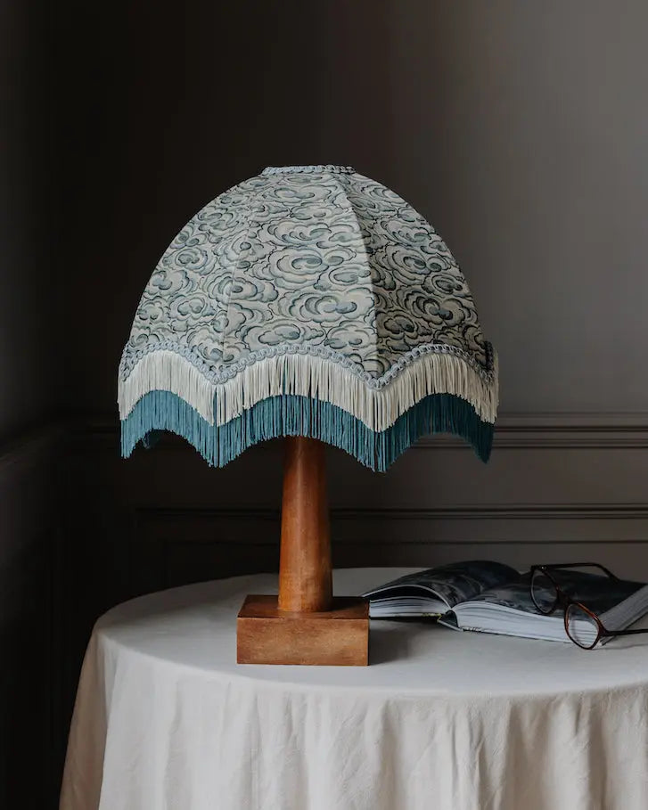 Kumo Clouds Fringed Lampshade Print Sisters
