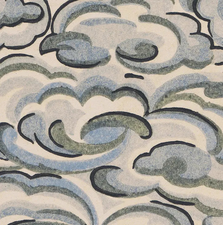 Kumo Clouds - Sky - Wallpaper Print~Sisters