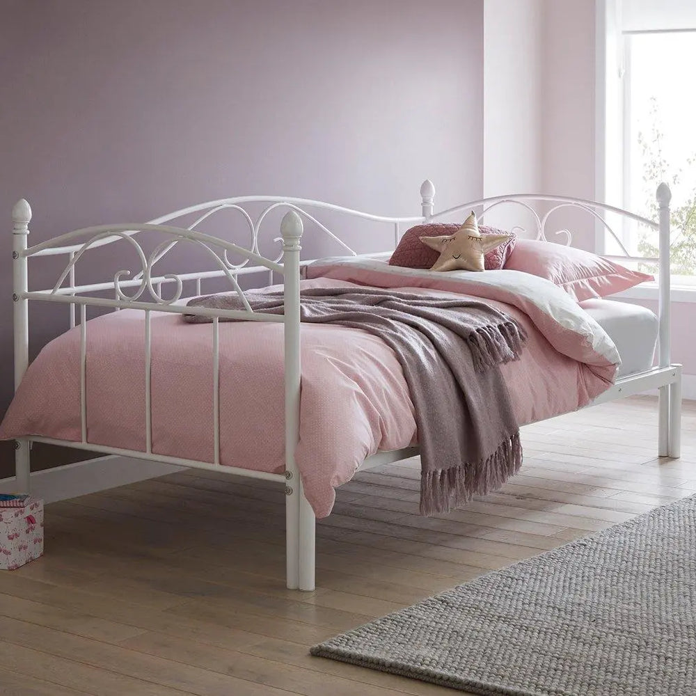 Kylie S Metal Bed Frame - Pink Dreams