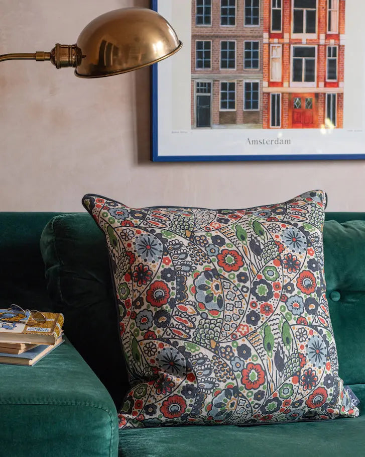 Kyoto Woodblock Cushion Print Sisters