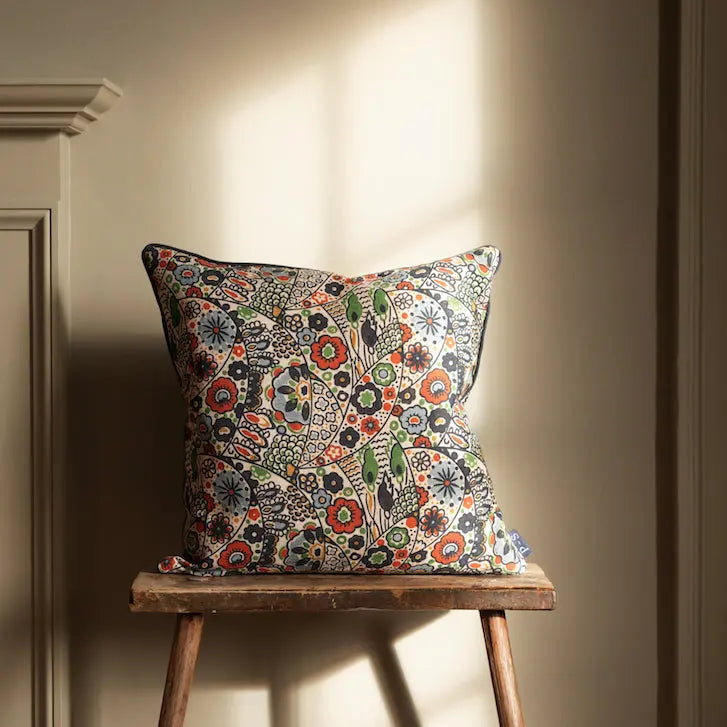 Kyoto Woodblock Cushion Print~Sisters