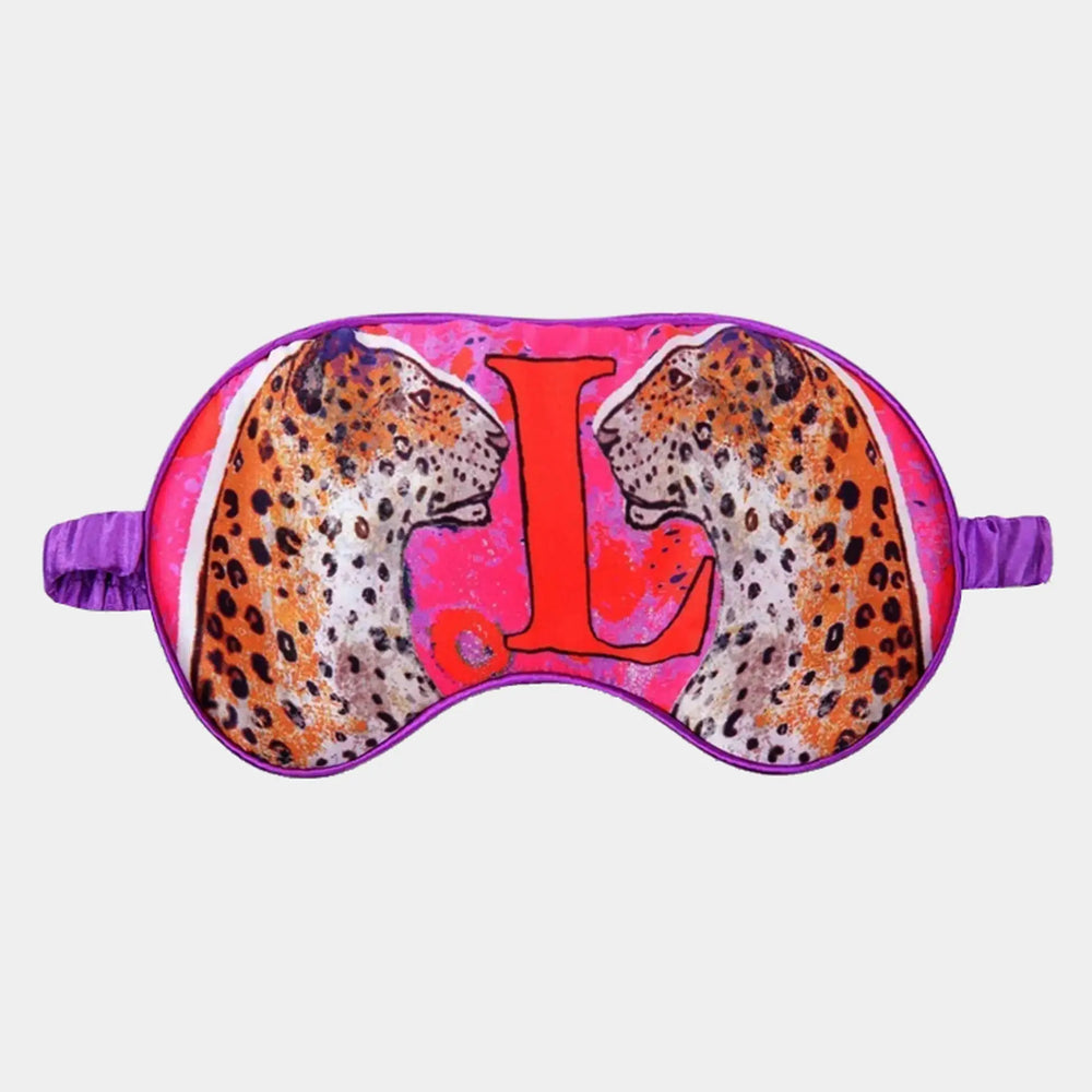 L for Leopard Silk Eye Mask Jessica Russell Flint