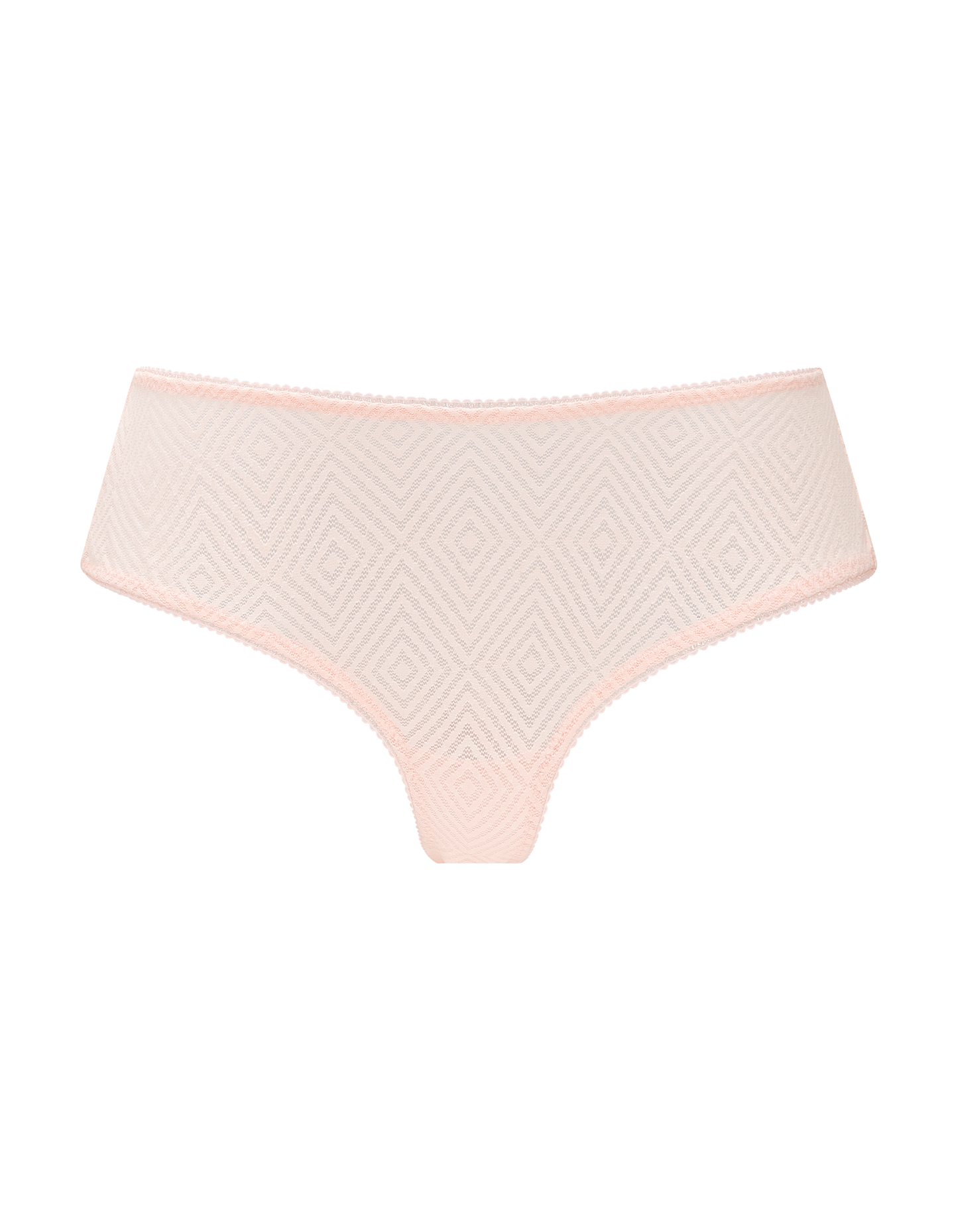 Blush Pink Sheer Deco Hipster Brief Nudea