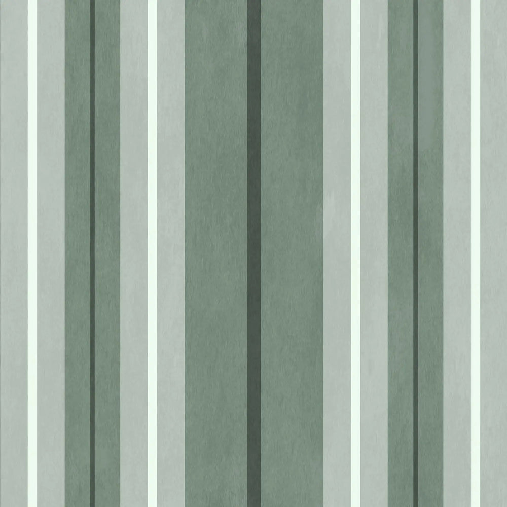 LAURISTON STRIPE Wallpaper - Verdigris House of Hackney