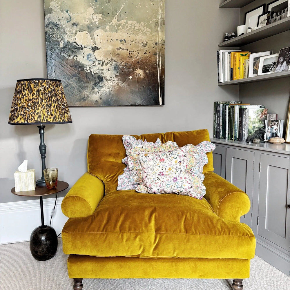 LINEN GARDEN Liberty Double Ruffle Cushion Coco & Wolf