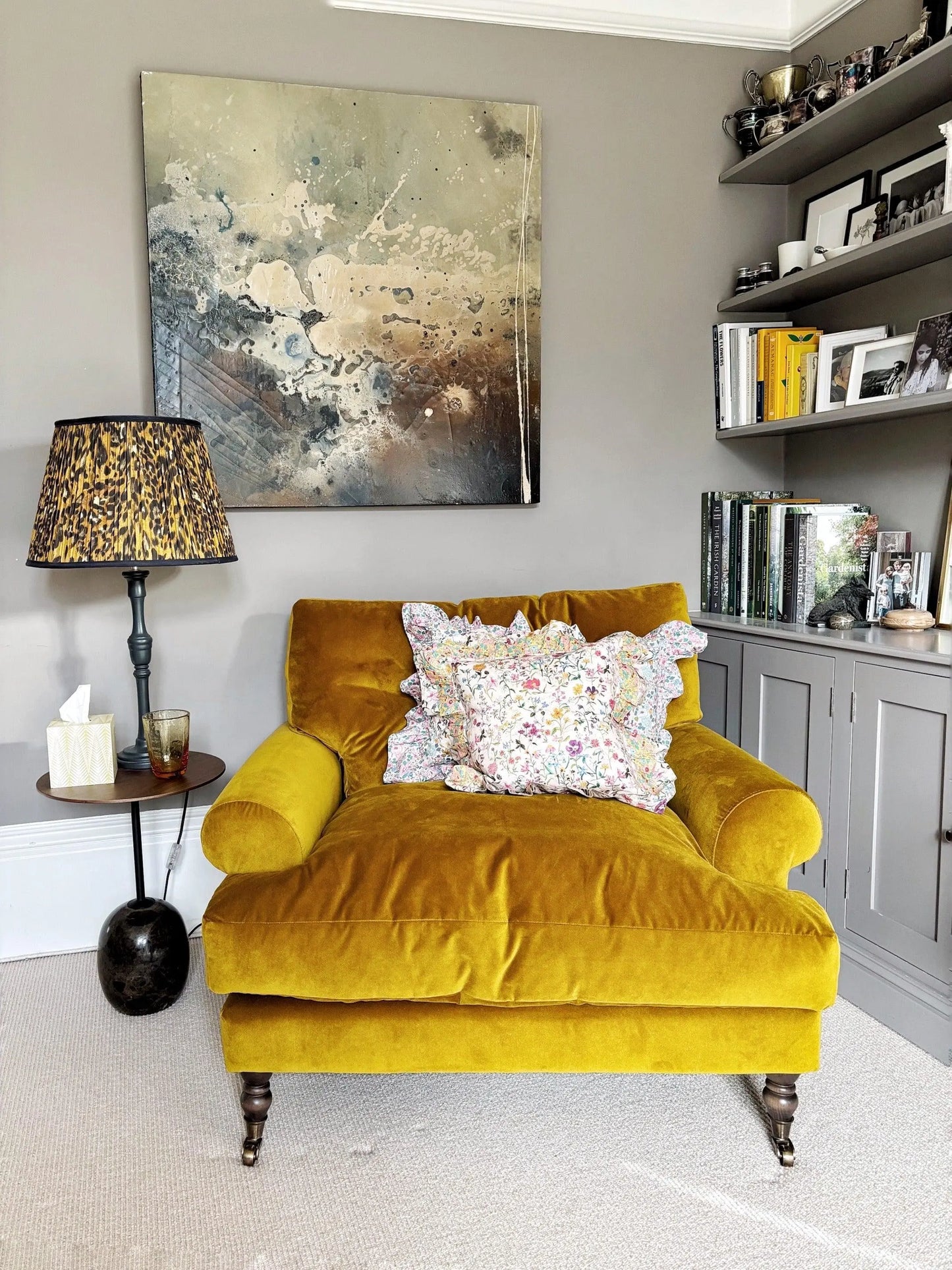 LINEN GARDEN Liberty Double Ruffle Cushion Coco & Wolf