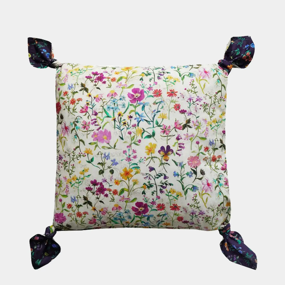 LINEN GARDEN & ANNIE Liberty Tie Corner Cushion Coco & Wolf