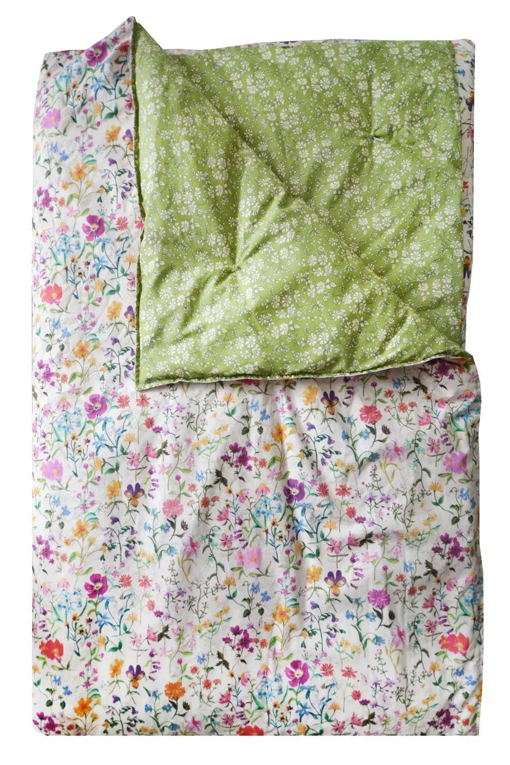 LINEN GARDEN & CAPEL PISTACHIO Liberty Reversible Heirloom Quilt Coco & Wolf