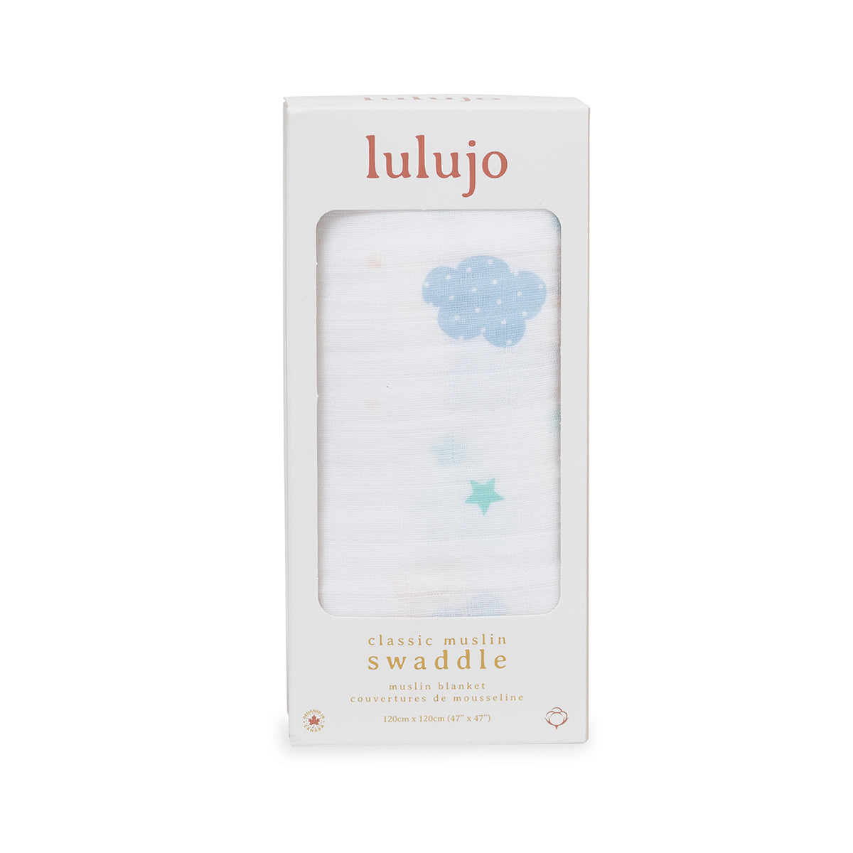 Lulujo - Muslin Swaddle - Dreamland (120cm x 120cm) Lulujo