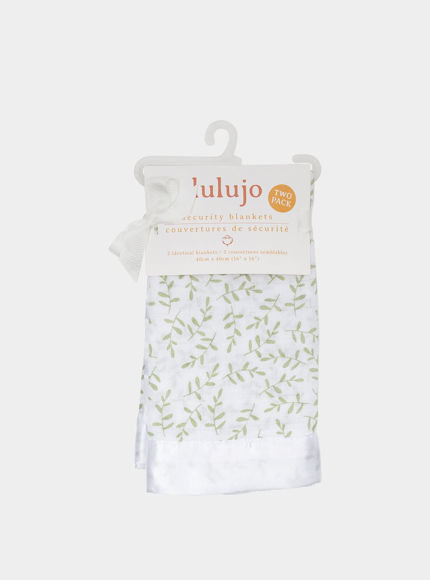 Lulujo - 2 Pack Muslin Security Comforter Blanket - Greenery Lulujo