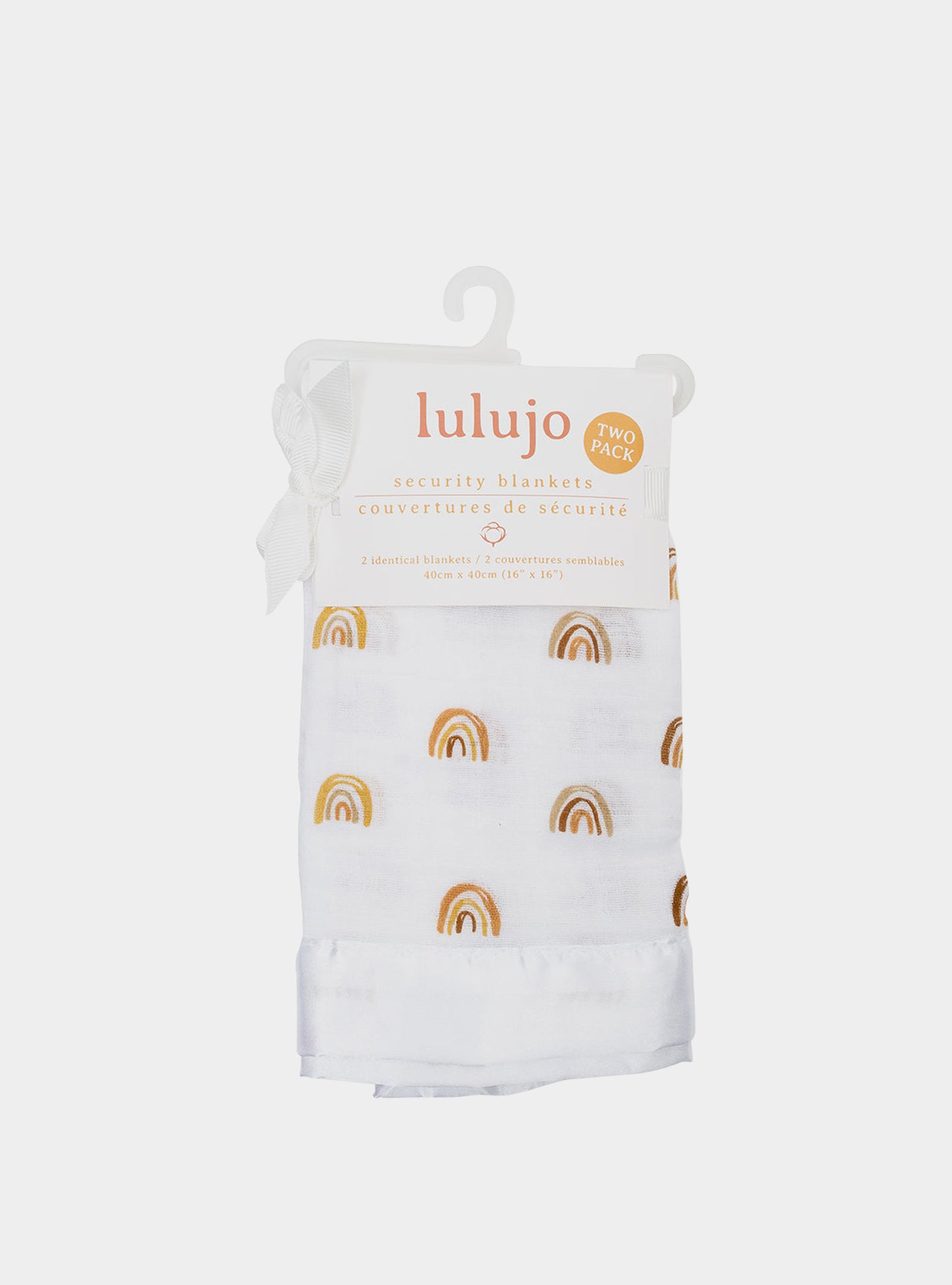 Lulujo - 2 Pack Muslin Security Comforter Blanket - Rainbows Lulujo