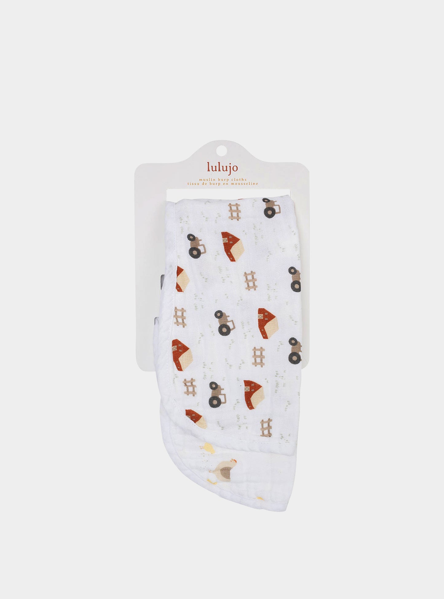 Lulujo - 2 Pack Muslin Winding Cloth - Barnyard & Hen Chicks Lulujo