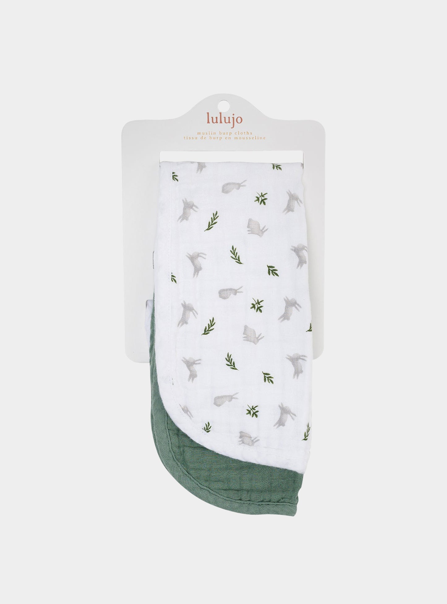 Lulujo - 2 Pack Muslin Winding Cloth - Bunnies & Fern Lulujo