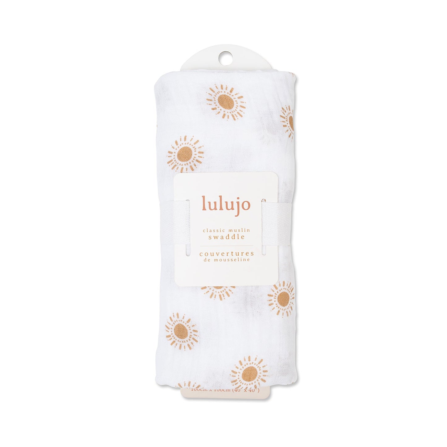 Lulujo - Muslin Swaddle - Suns (100cm x 100cm) Lulujo