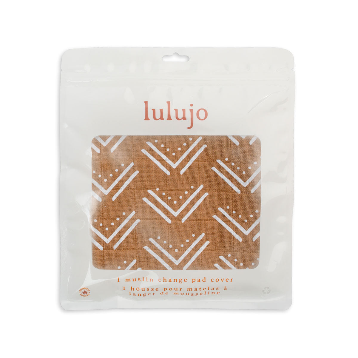 Lulujo - Cotton Fitted Crib Sheet - Mudcloth (81cm x 43cm) Lulujo