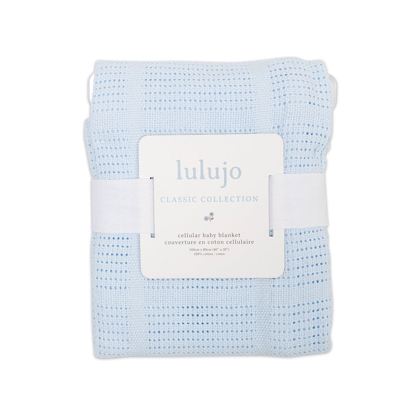 Lulujo - Cellular Blanket - Blue Lulujo