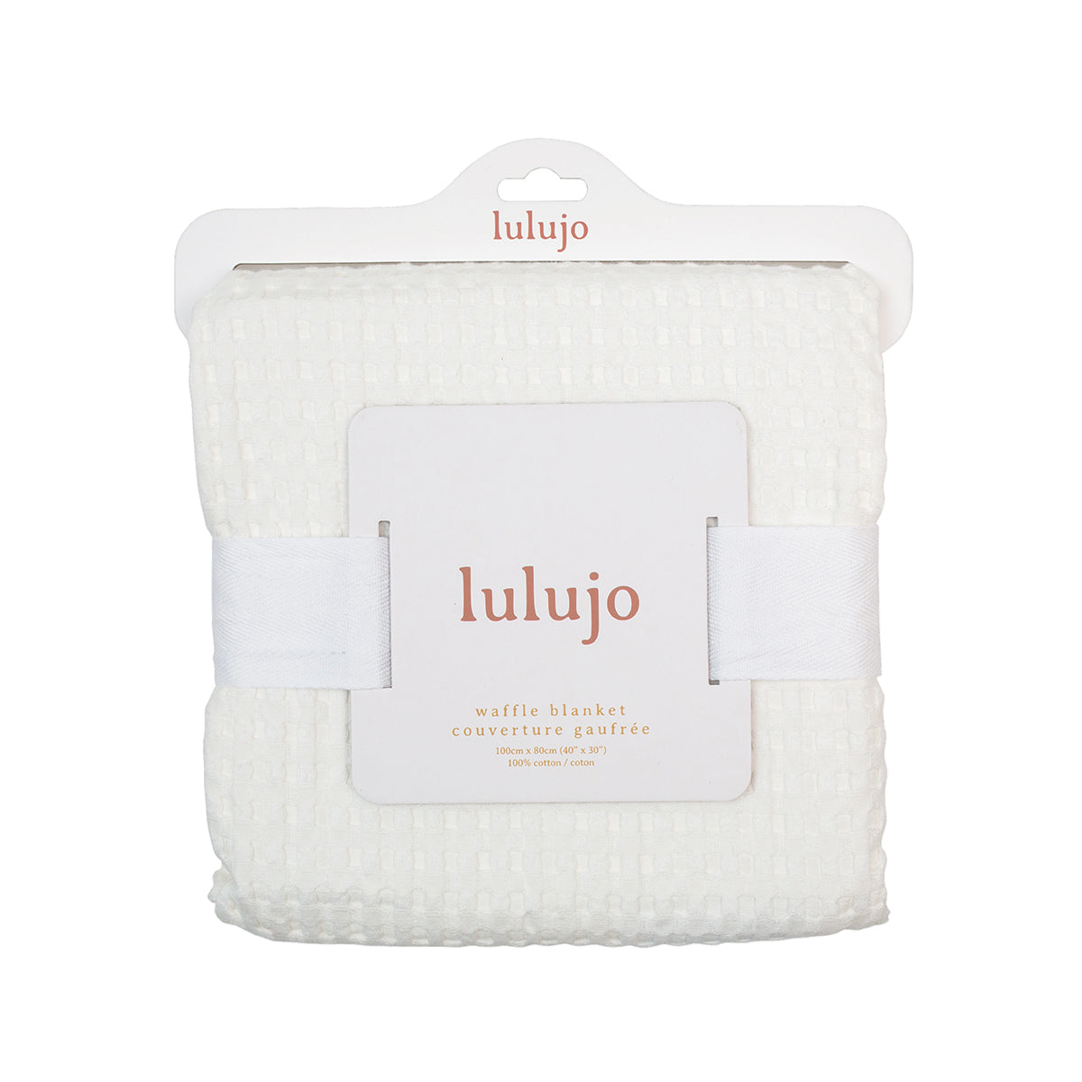 Lulujo -  Waffle Blanket - Cream Vanilla Lulujo