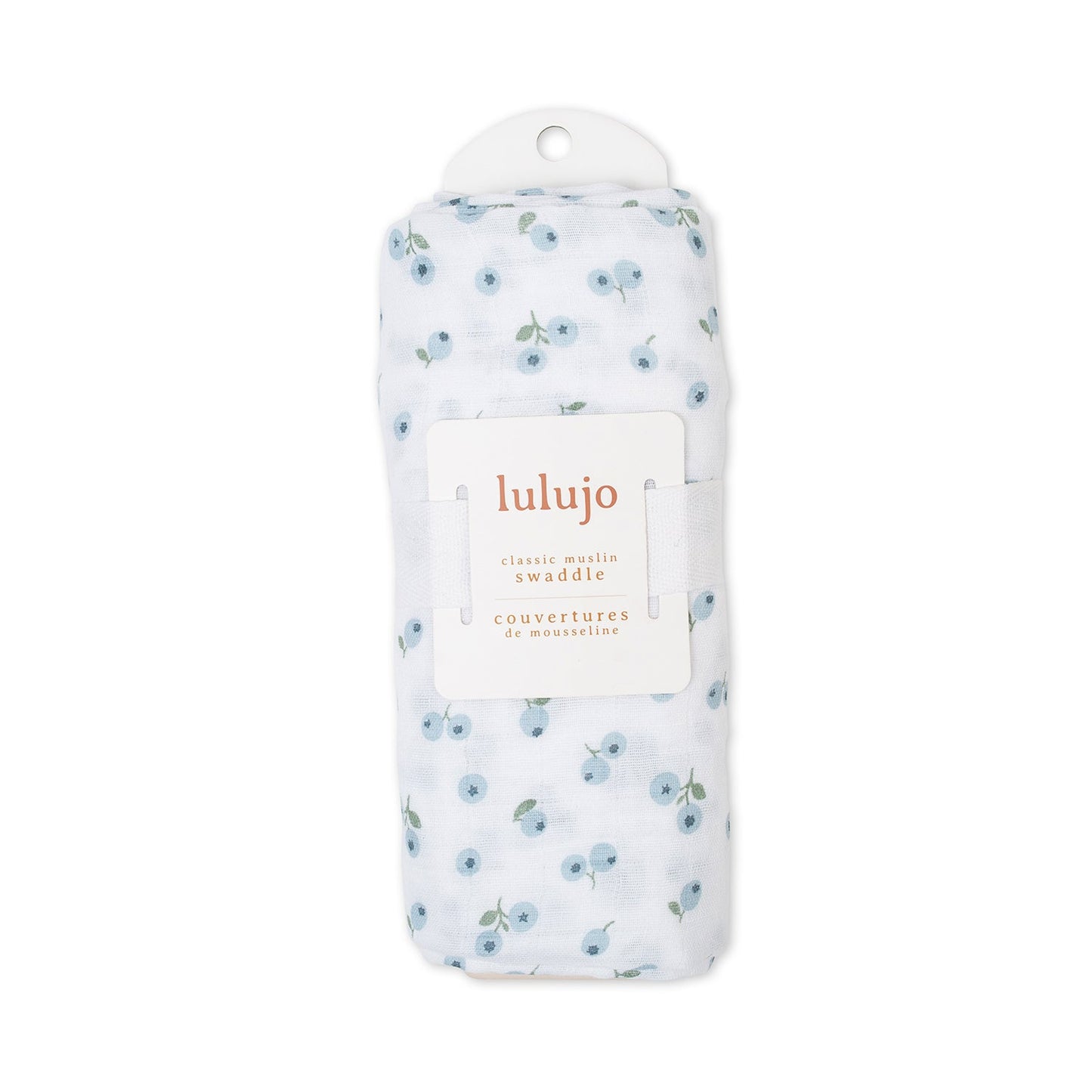 Lulujo - Muslin Swaddle - Blueberries (100cm x 100cm) Lulujo