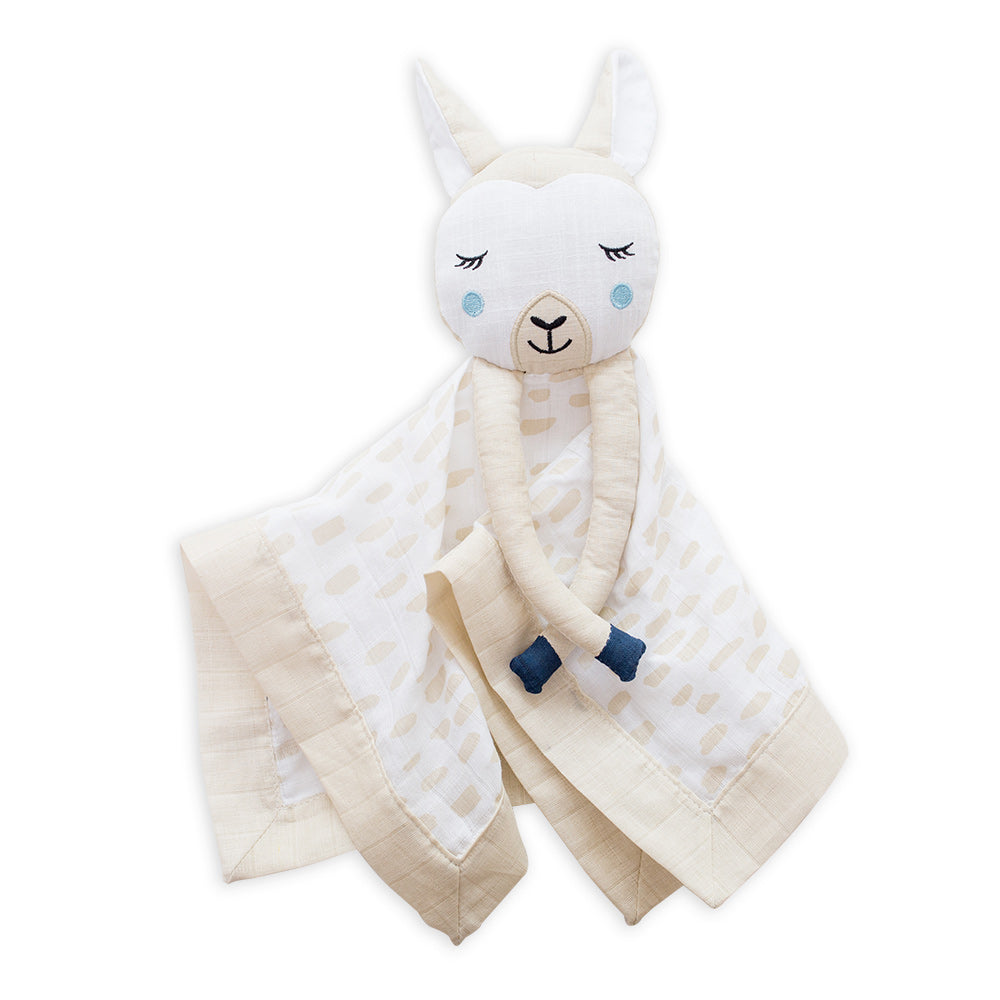 Lulujo - Cotton Muslin Lovie - Llama Lulujo
