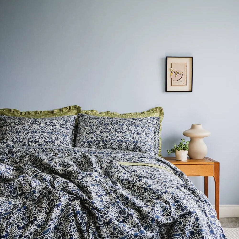 LODDEN NAVY Liberty Flat Top Sheet Coco & Wolf